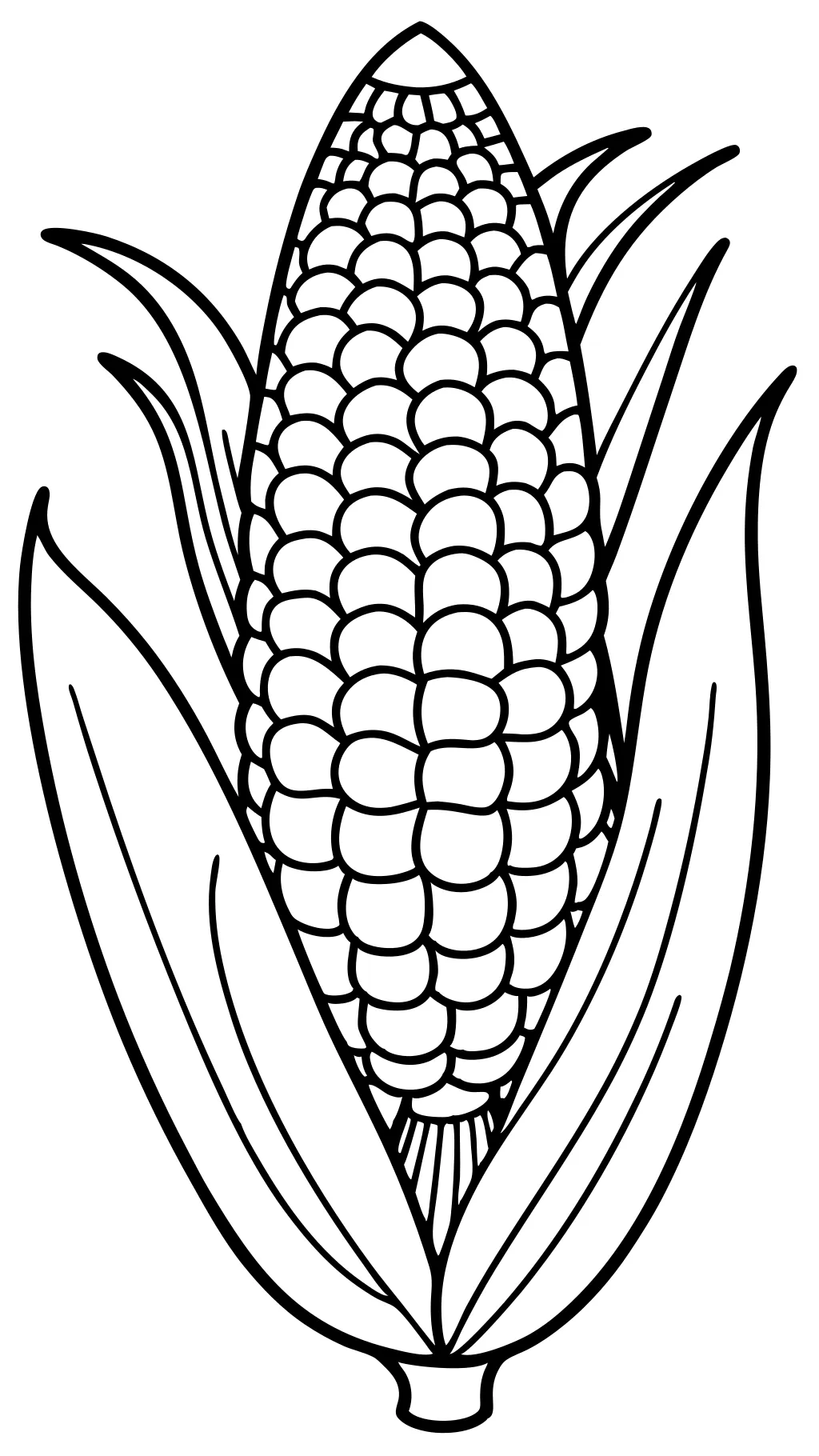 coloring pages of corn